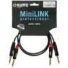 Klotz Kabel Audio 2X Jack 6,3Mm Mono (Wtyk) / 2X Jack 6,3Mm Mono (Wtyk) 6M