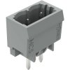 Pin header, 2 pole, pitch 5 mm, straight, gray, 231-132/001-000