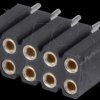 Socket - 5-pin, straight, 2.54 pitch, H: 7.0 mm