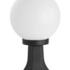Oprawa oświetleniowa zewnętrzna, stojąca Kule Classic K 4011/1/K 200 OP, E27 max 60W, kolor czarny, klosz biały 0438621