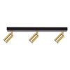 Listwa Sufitowa Polo Ze Złotymi Regulowanymi Reflektorkami Na Gu10 K-5142...