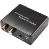 SpeaKa Professional SP-4844480 Audio Converter Toslink/Coax to RCA/Jack Black