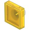 EAO 61-9671.4 Lens flush mounting yellow 18x18 plastic transparent