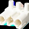 Plug part, 3 pole, screw mounting, screw connection, 0.5-2.5 mm², white, 162053