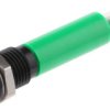 Lampka kontrolna do montażu panelowego 24V dc, zielona 8mm LED Faston, oczko lutownicze RS PRO