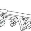 DIN rail clamp, PA, (W x H x D) 10 x 70 x 28.6 mm, orange, for enclosure, 0213760000
