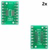2x Adapter dwustronny PCB SOP16 SSOP16 TSSOP16 65mm 1.27mm na DIP