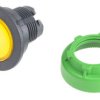 Łeb przycisku, Ø 37 mm, IP67, IP66, kolor: Żółty Chwilowy, Schneider Electric, Harmony XB5 30 mm