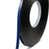 High-efficiency adhesive tape, 9 x 1 mm, double sided, foamed acrylate, black, 25 m, 07074-00008-24