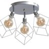 Spot loftowy 3x E27 RUBEN SILVER