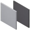Zaślepka kwadratowa pasuje do rowka 10mm Szary Przykrywka PP pasujący profil 100 x 100 mm