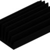 Extruded heatsink, (L x W x H) 50 x 30 x 17.5 mm, 9 K/W, black anodized, 10021837