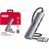 HUB USB UNITEK H1208CGY01 1xUSB3.0/3xUSB2.0 Aluminiowy, Przewód 80cm