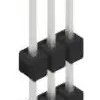 Pin header, 3 pole, pitch 2.54 mm, straight, black, 10050931