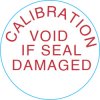 Calibration label, text: "CALIBRATION VOID IF SEAL DAMAGED", Ø 19.1 mm, 1878643-6