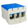 Blok rozdzielczy-odgałęźny 3-polowy AL/CU 3x240mm2 niebieski montaż płaski i na szynę TH WLZ35/3x240/n 48.3240