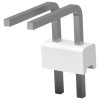 Pin header, 2 pole, pitch 2.54 mm, angled, natural, 3-644457-2