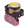 CW4B-M1E01Y Yellow Metallic Momentary Push Button Switch 1NC IP65 IDEC