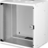 19 inch wall enclosure, 12 U, (W x H x D) 540 x 595 x 400 mm, sheet steel, gray, DN-49206