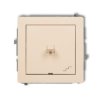 DECO Wyłącznik schodowy w stylu amerykańskim beżowy 1DWPUS-3 KARLIK
