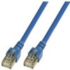 Patch cable, RJ45 plug, straight to RJ45 plug, straight, Cat 5e, SF/UTP, PVC, 0.5 m, blue, K5459.0,5