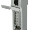 Patch panel, RJ45 socket, (W x H x D) 23.8 x 101.3 x 50 mm, gray, 2703016