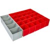 Sortimo 6000010085 iB 72 Tray 28-Piece for i-BOXX 72 25 A3 Red 1 I3 Grey
