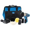 Draper 99725 Storm Force® 10.8V Mini Polisher Kit (2x 1.5Ah, Charger & Bag)