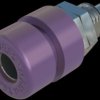 4 mm socket, screw connection, mounting Ø 8 mm, CAT O, purple, 930166109