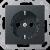 A 1520 BF ANM Socket, thermoplastic, painted, series A, anthracite matt