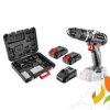 Wiertarko-wkrętarka akumulatorowa bezszczotkowa z udarem ENERGY+ 18V Li-Ion 13mm 2x2Ah ładowarka walizka 58G020-SET2 GRAPHITE