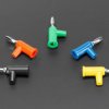 Solder-Free Stackable Banana Plugs 4mm - Pack of 5 Multi-Color