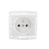 LOGI Gniazdo hermetyczne z klapką 2P+Z IP44 śrubowe 16A 250V Biały 33490