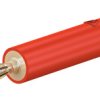 Adapter do złącz pomiarowych, rodzaj: Złącze męskie na żeńskie, wtyk: 2mm, gniazdo: 4mm, 10A, Czerwony, 30 V ac, 60 V dc