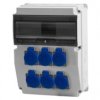 Rozdzielnica CAJA 12M - gniazda 6x230V /12 modułów/