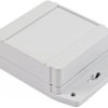 PC enclosure, (L x W x H) 90 x 90 x 38 mm, light gray (RAL 7035), IP68, 1555E2F17GY