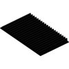 Extruded heatsink, (L x W x H) 100 x 169 x 10 mm, 3.75 to 1.7 K/W, black anodized, SK 405 100 SA