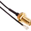 RS PRO Kabel koncentryczny RPSMA-UFL złącze A RP-SMA Żeńskie złacze B UFL Żeńskie długość 200 mm
