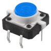 RES1212LB-4P7; Mikroprzycisk Tact Switch 12x12mm, podświetlenie LED niebieskie