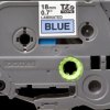 Labelling tape cartridge, 18 mm, tape blue, font black, 8 m, TZE-541