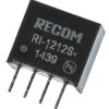 Konwerter DC/DC RI, Uwe 12V dc, Uwe 10.8V, Uwy 12V dc, Recom 167 mA 1 W -40 °C 85 °C Otwór przelotowy