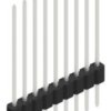Pin header, 9 pole, pitch 1.27 mm, straight, black, 10059493