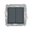 Mini Łącznik Pojedynczy Ze Schodowym (Osobne Zasilanie) Grafitowy Mat 28Mwp-10.2