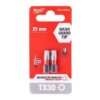 Bity Udarowe Do Wkrętarki Torx Tx30 25Mm 1/4 Shockwave 2Szt Milwaukee