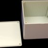 ABS enclosure, (L x W x H) 120 x 120 x 94 mm, light gray (RAL 7035), IP54, 1591VGY