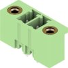 Pin header, 2 pole, pitch 3.81 mm, straight, green, 1793790000