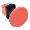 Techna PtecMushT60 60mm Emergency Stop Button Switch Plastic 10A 1NO-1NC