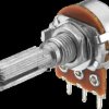 VRB-101M10 MONACOR mono potentiometer, 10 kOhm, linear, centre