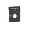 Tabliczka czarna MAIN SWITCH OPBS1EN1 do pokręteł OH2 1SCA111520R1001