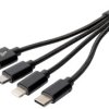 kabel do ładowania Digitus DIGITUS - 3-in-1 Ladekabel DB-300160-002-S, 0.15 m